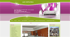 Desktop Screenshot of luxcostarica.com